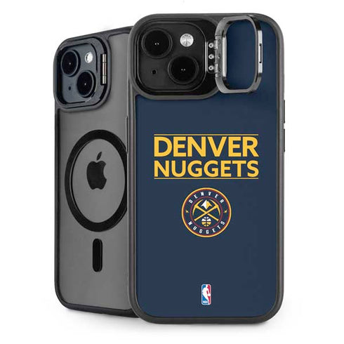NBA Denver Nuggets Standard - Light Blue iPhone 15 Kickstand Case